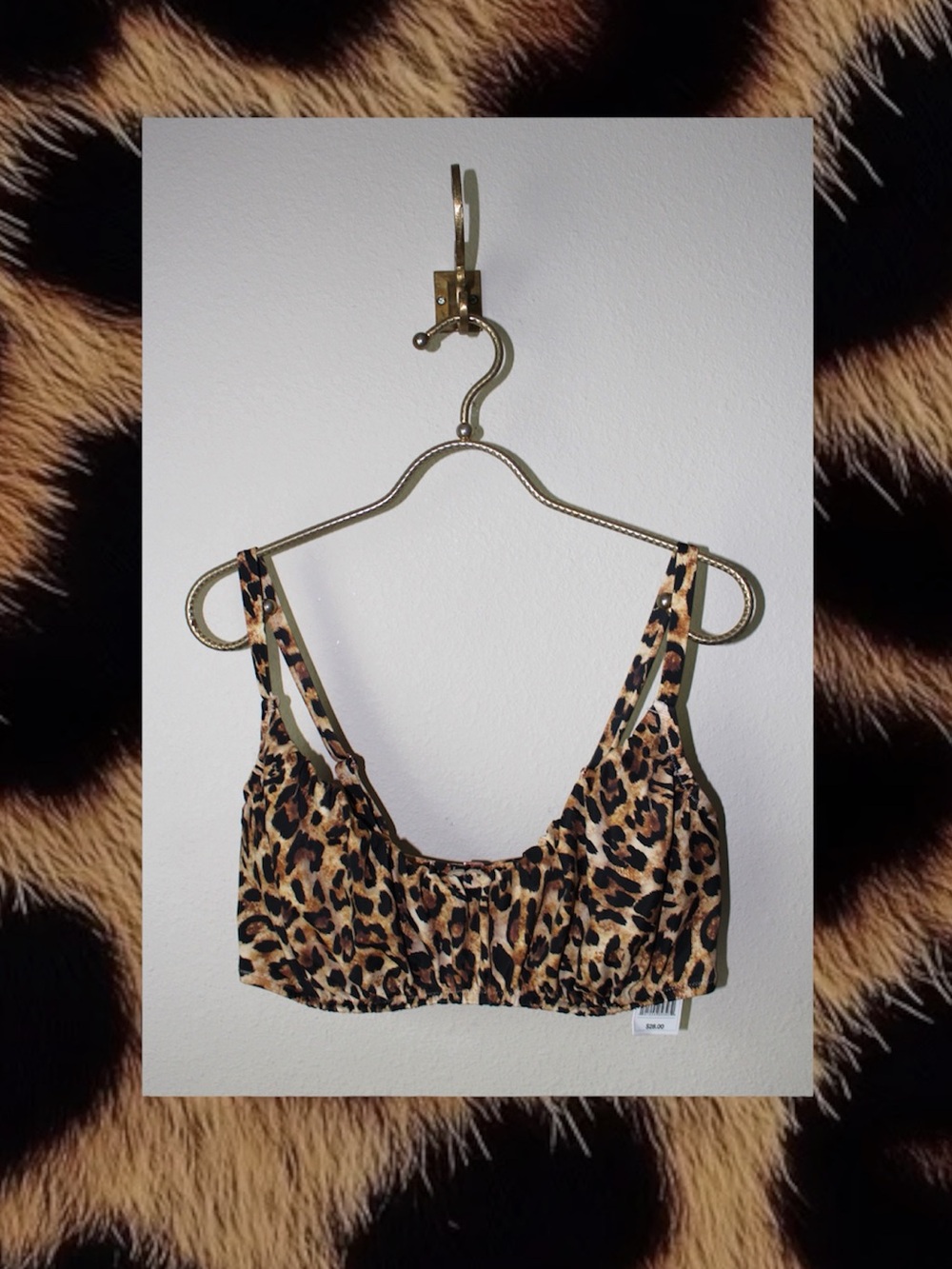 Leopard Print Shade & Shore Bikini Bra